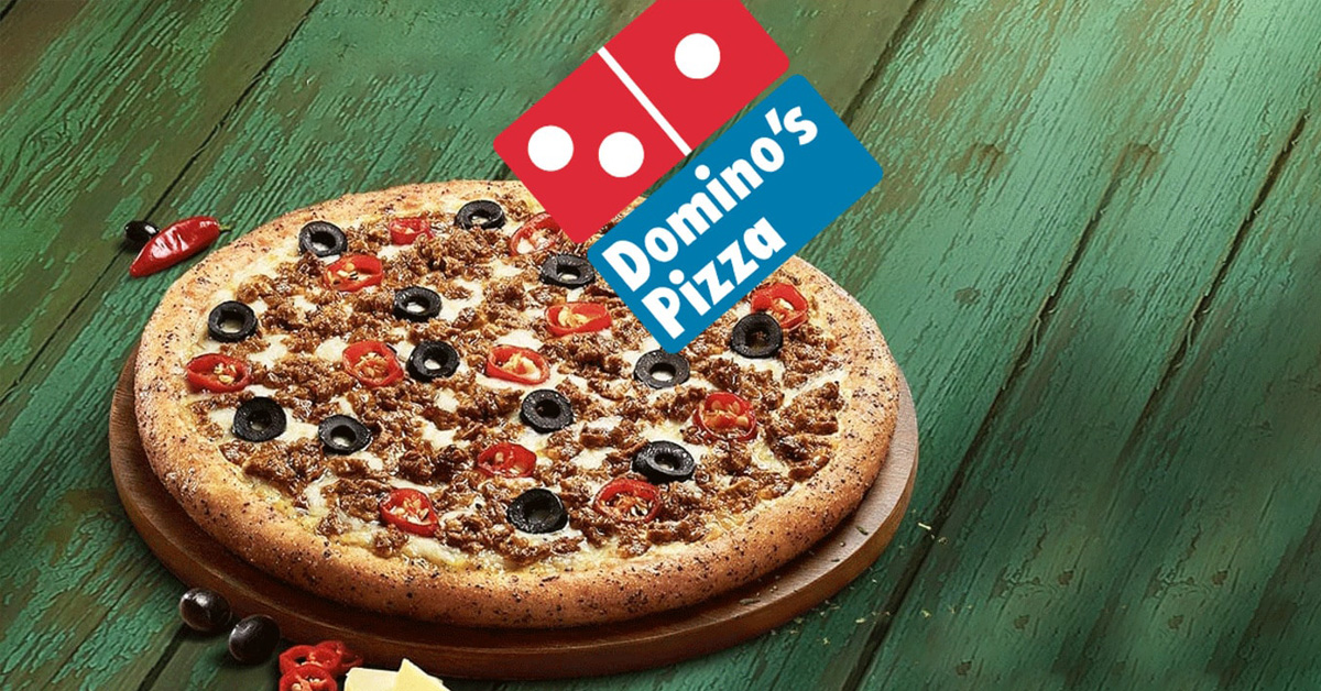 Plant based domino pizza