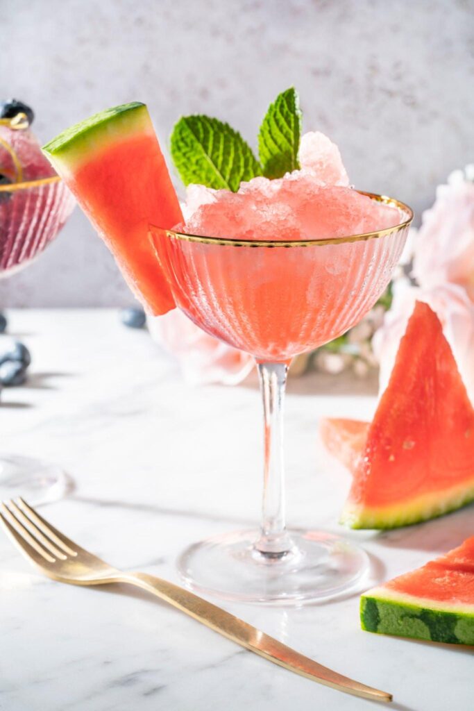 watermelon and mint granita