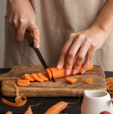 chopped carrots